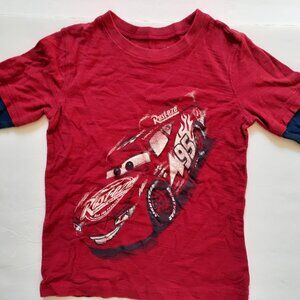 Boys Cars T-Shirt Lightning McQueen Jumping Beans Long Sleeve 6